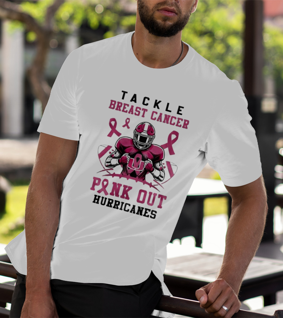 Tackle Breast Cancer Pink Out Hurricanes T-Shirt