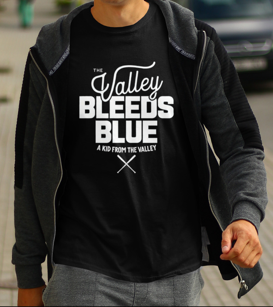The Valley Bleeds Blue A Kid From The Valley Dodgers T-Shirt