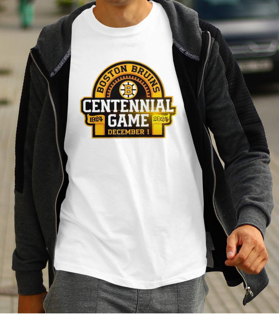 Boston Bruins 1924 Centennial Game December 1 T-Shirt
