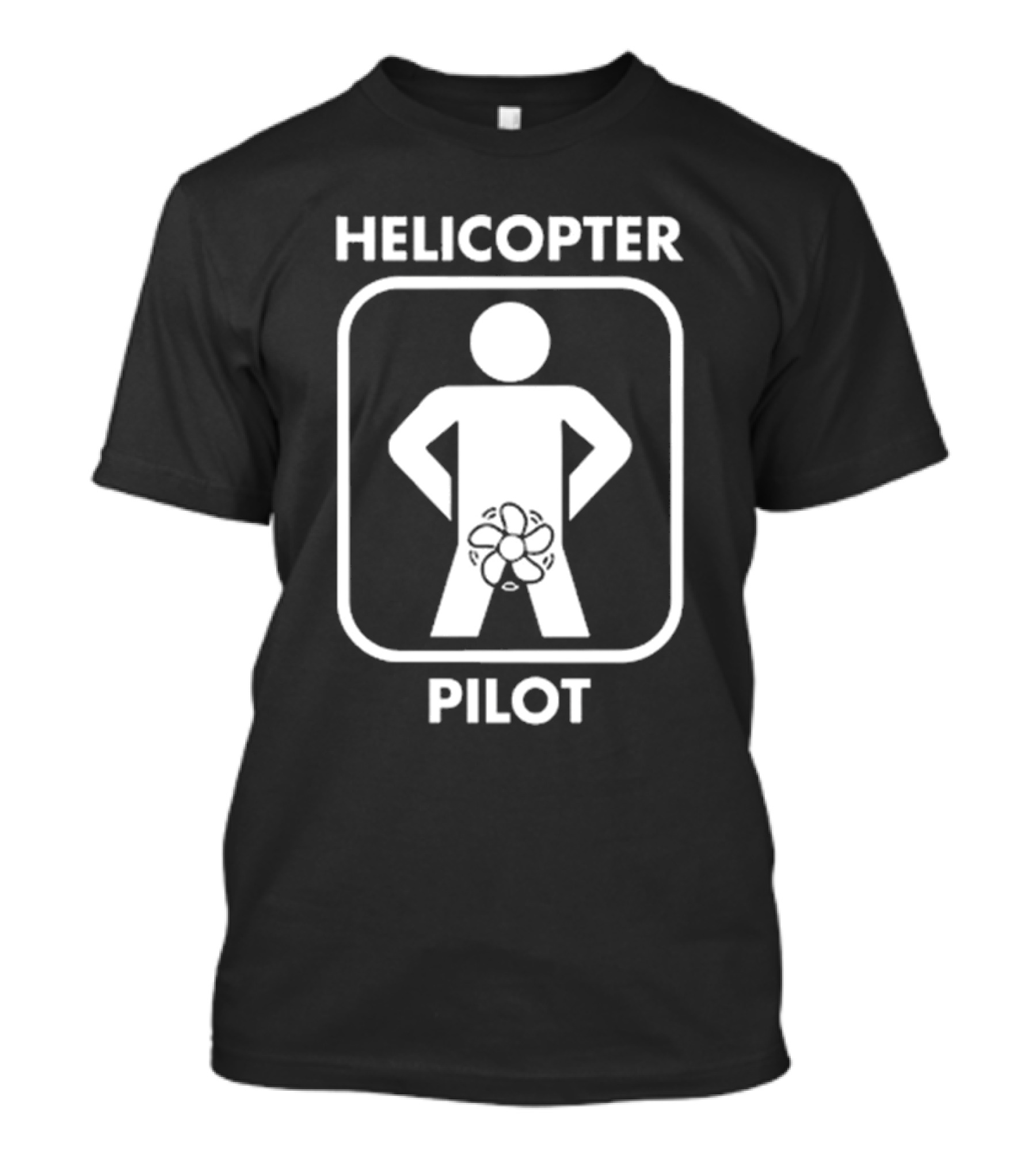 HELICOPTER PILOT FIGURE WITH PROP T-Shirt