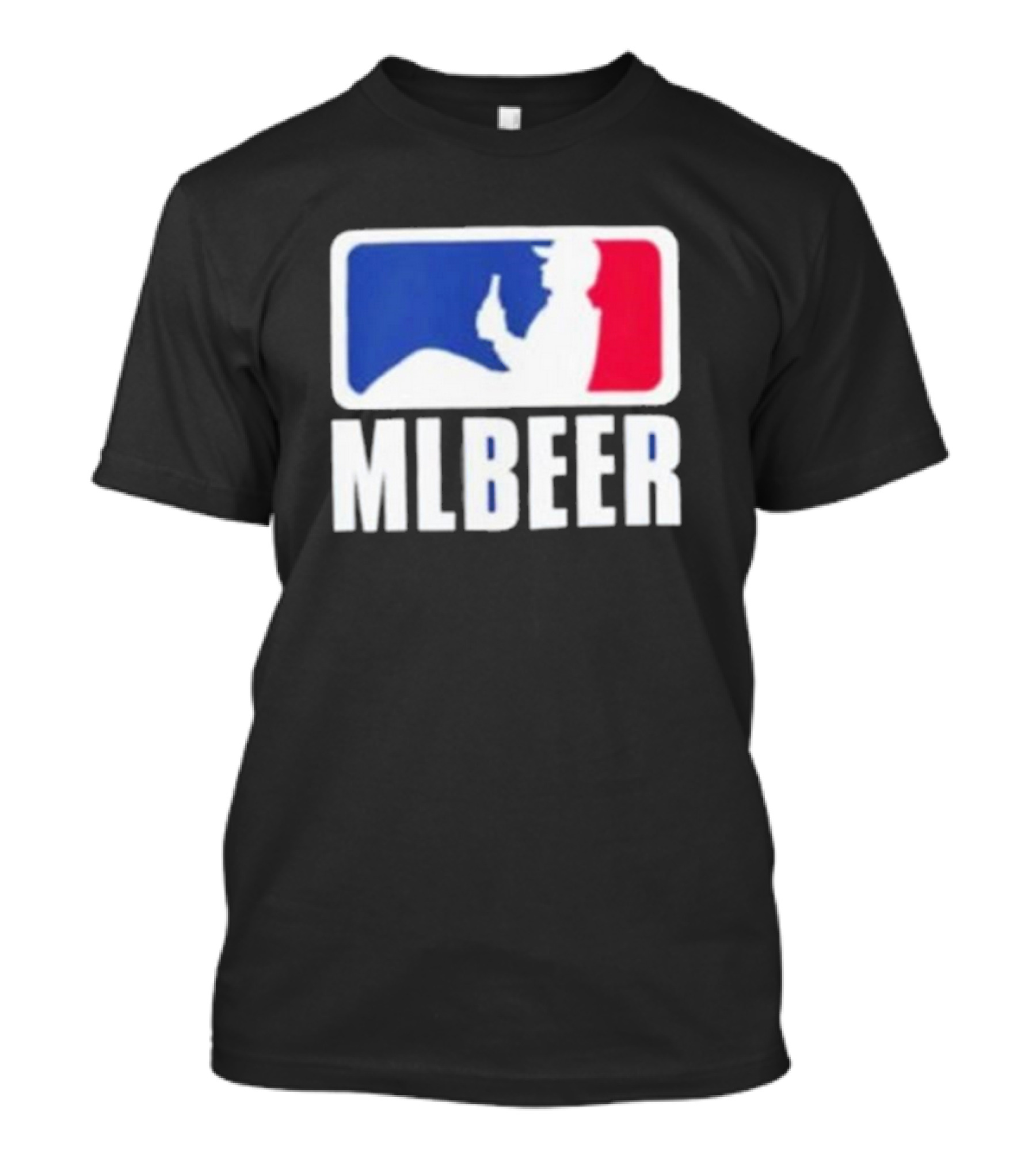 MLBEER MLB Parody Logo Funny Baseball Beer Enthusiast T-Shirt