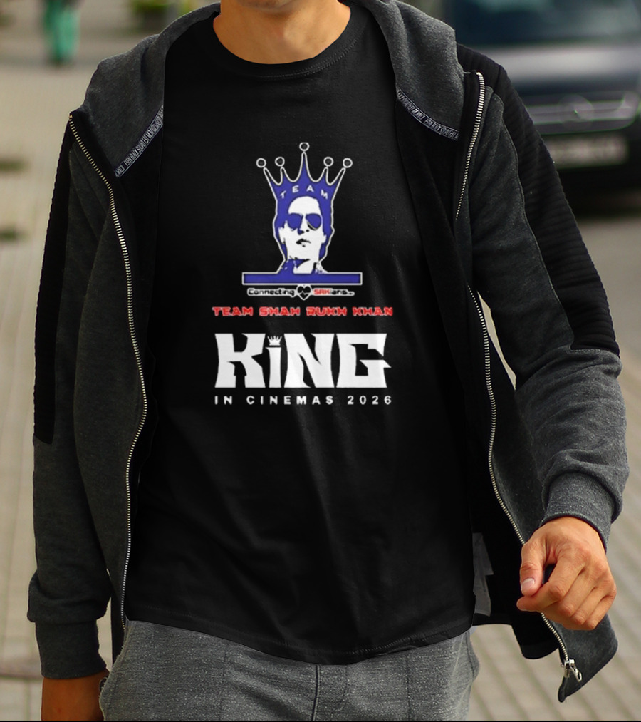 Team Shah Rukh Khan Connecting SRKians King In Cinemas 2026 T-Shirt