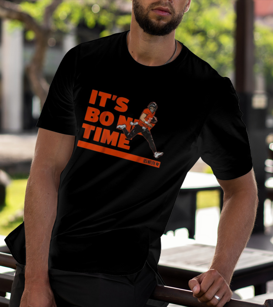 It's Bo Nix Time NFLPA Football Action T-Shirt