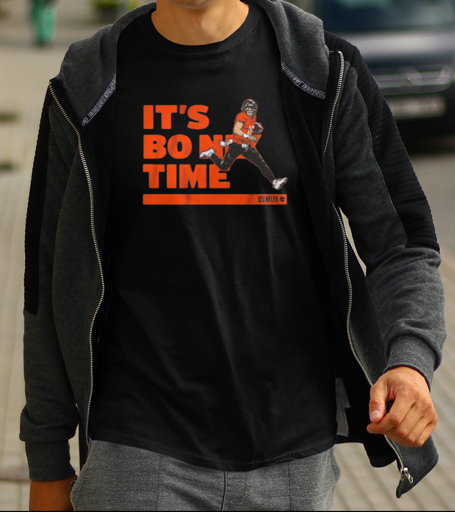 It's Bo Nix Time NFLPA Football Action T-Shirt