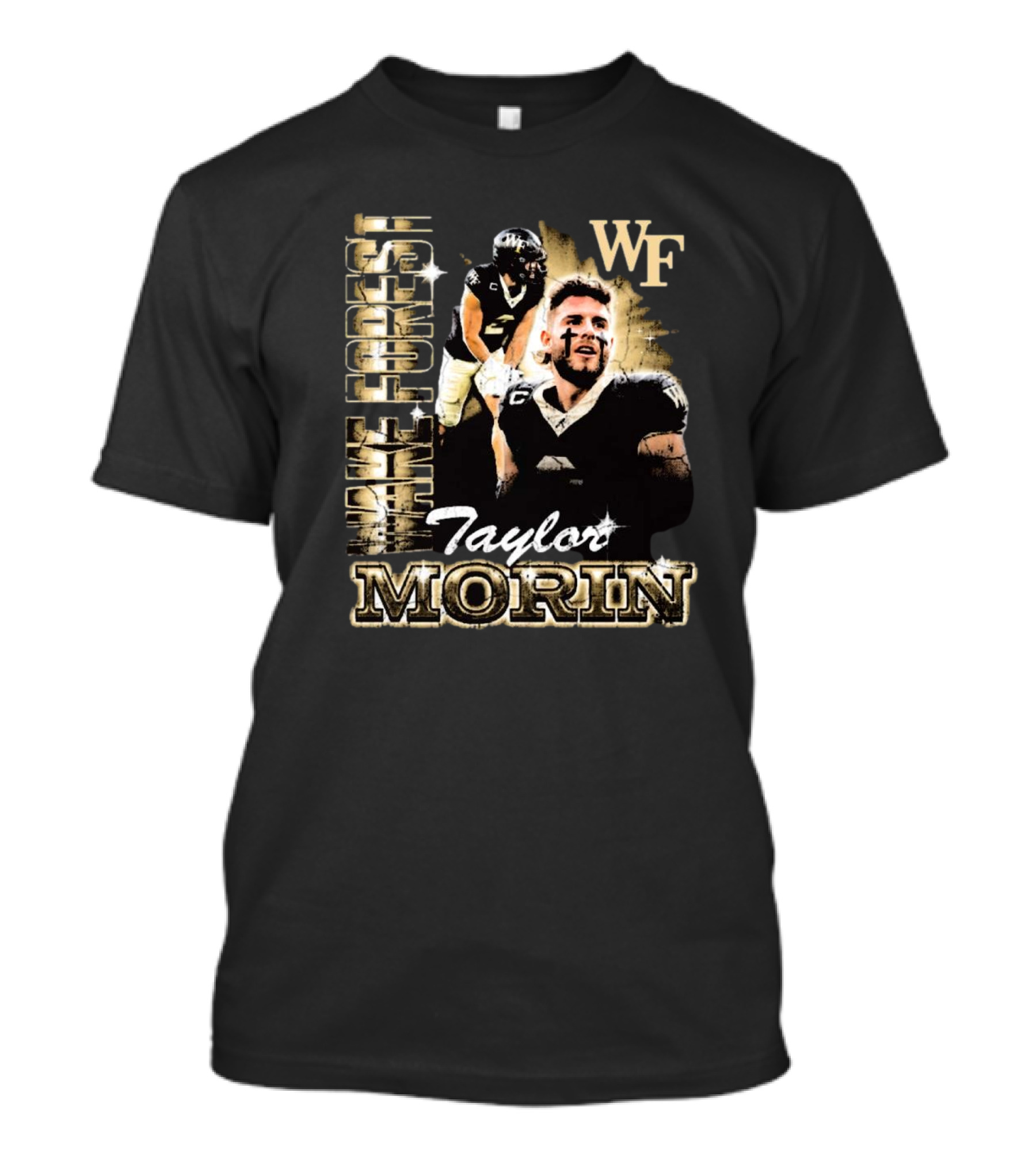 Taylor Morin Wake Forest WF 90s Retro Football Champion T-Shirt
