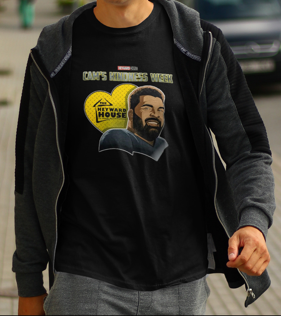 The Heyward House Cam’s Kindness Week Cam Heyward Caricature Pittsburgh Steelers NFL Heart T-Shirt