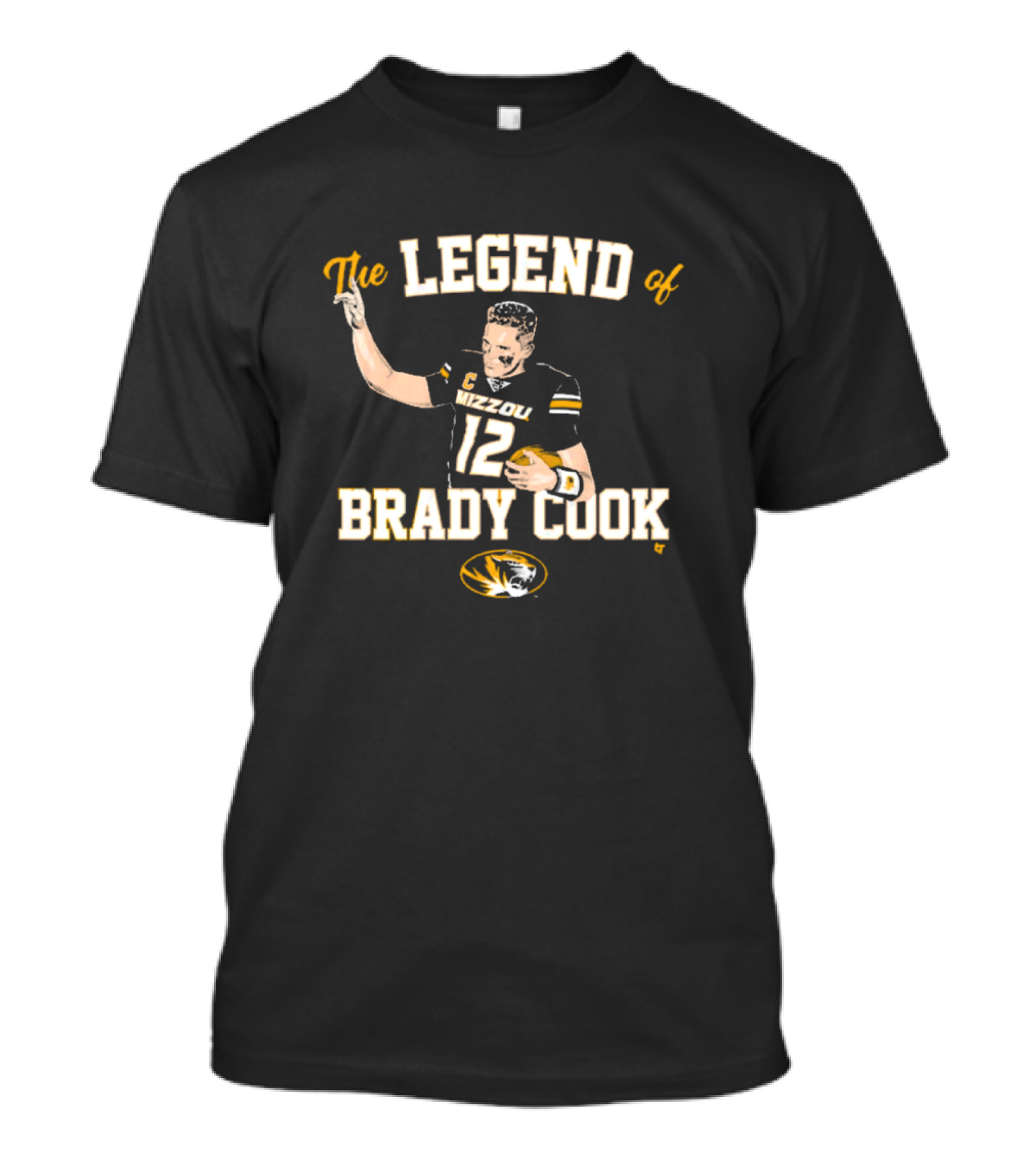 The Legend Of Brady Cook Mizzou Tigers Football NCAA T-Shirt