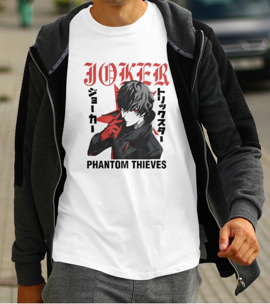 Joker Phantom Thieves Persona 5 Stylized Character T-Shirt