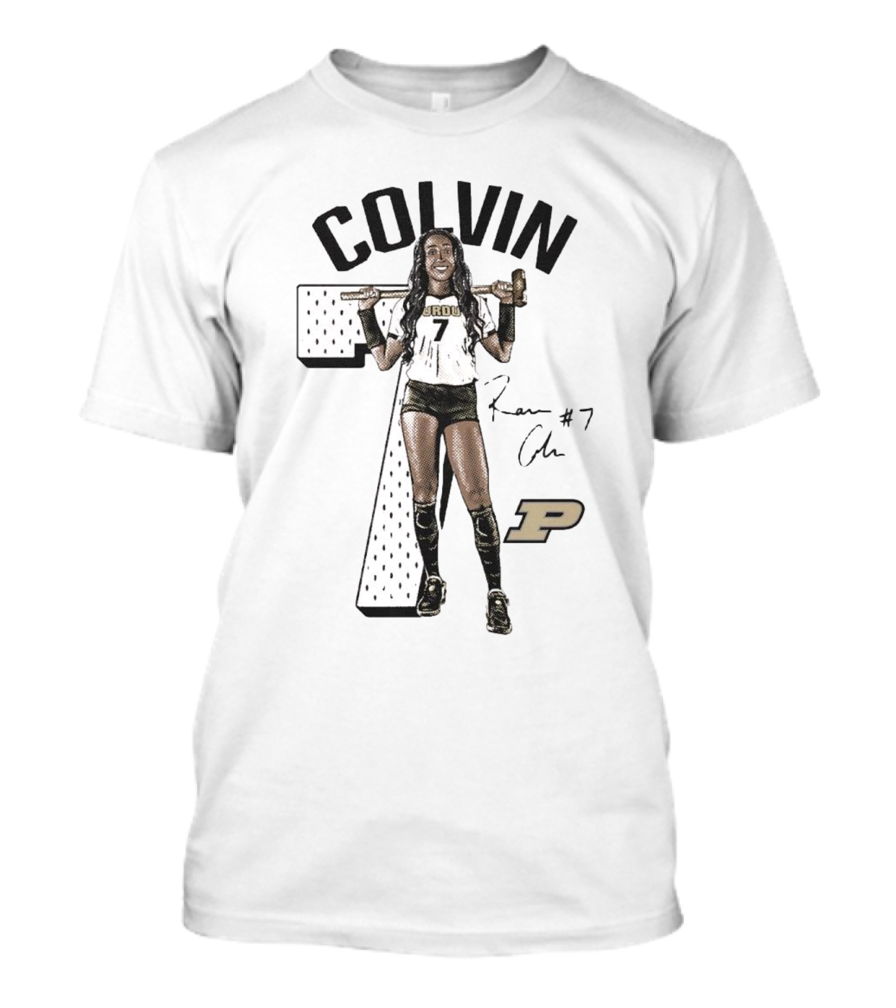 Colvin 7 Raven Signature Purdue Boilermakers T-Shirt