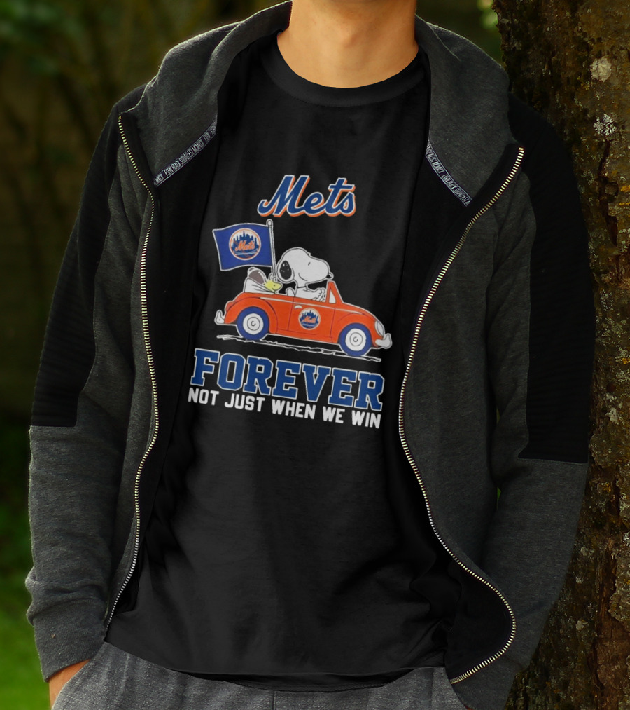 Snoopy And Woodstock Mets Forever Not Just When We Win T-Shirt