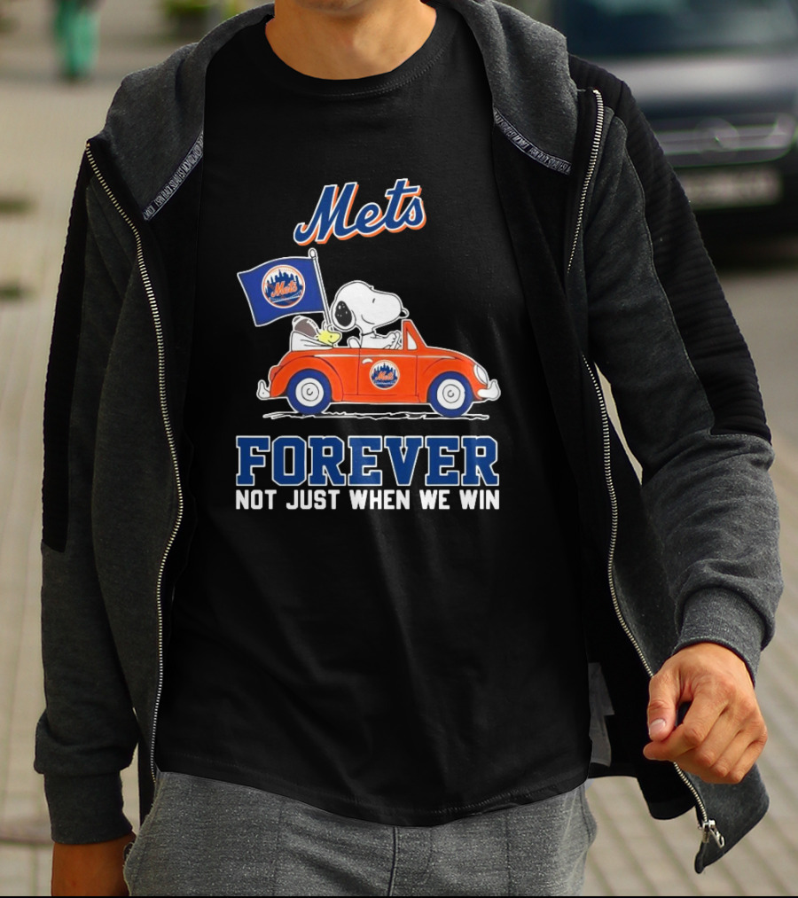 Snoopy And Woodstock Mets Forever Not Just When We Win T-Shirt
