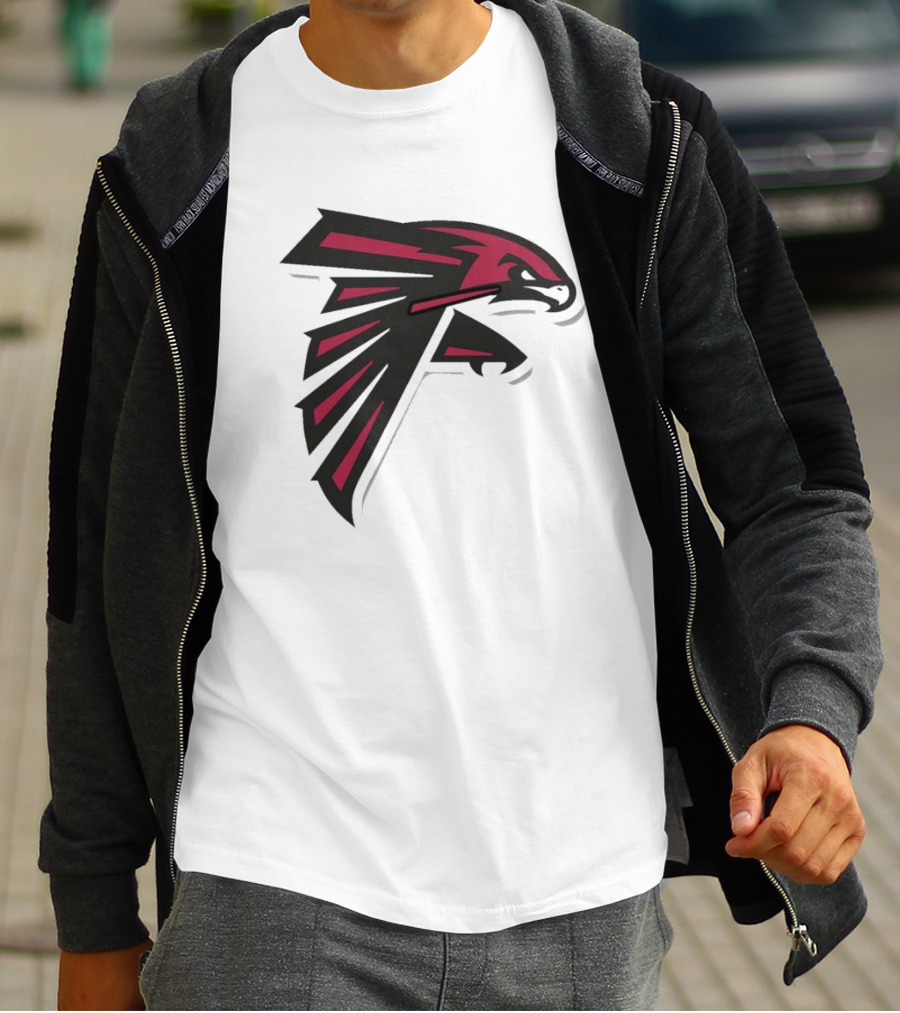 NFL NBA Atlanta Falcons Hawks Logo Mashup T-Shirt