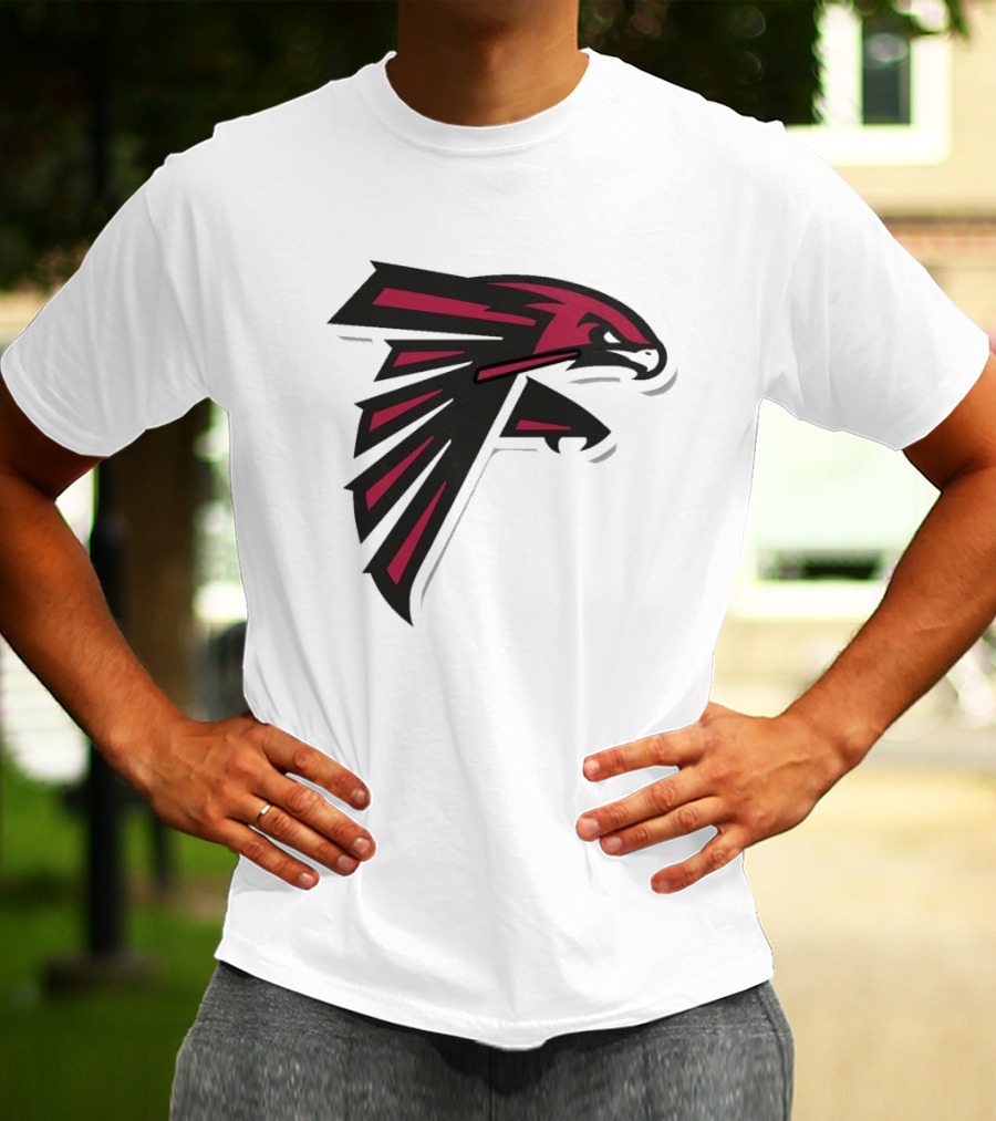 NFL NBA Atlanta Falcons Hawks Logo Mashup T-Shirt