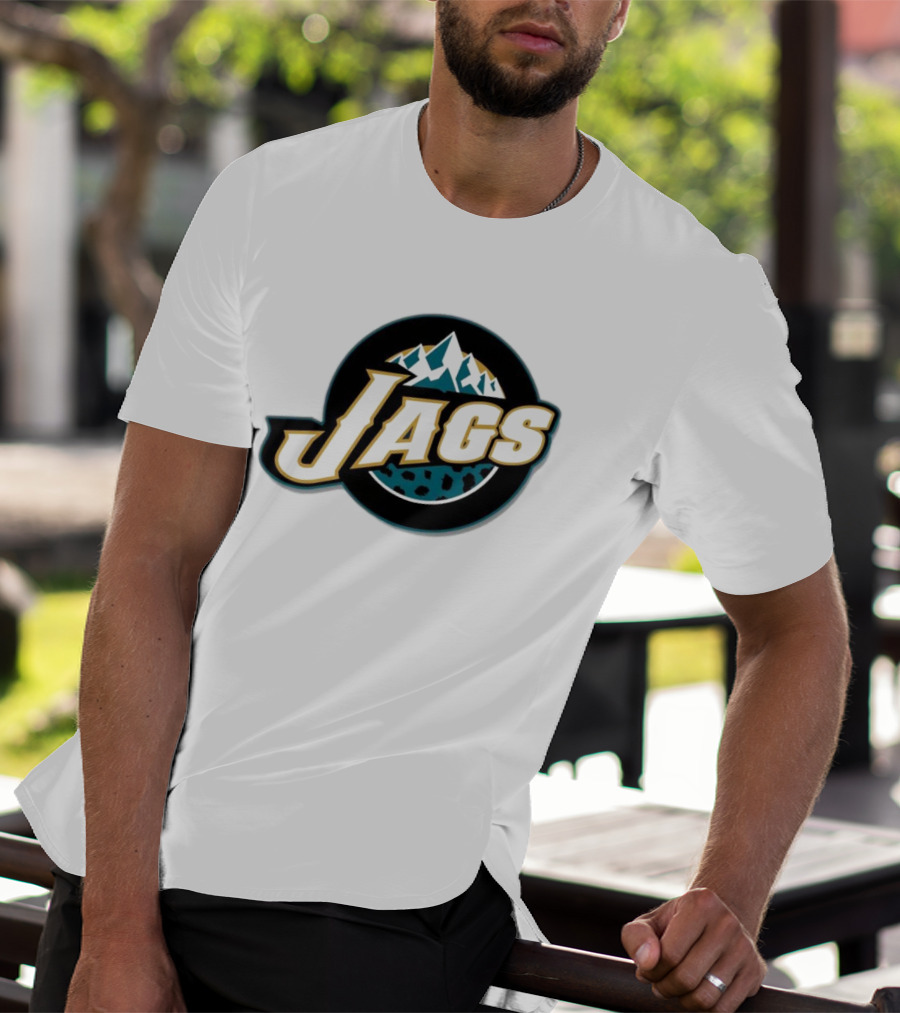 NFL NBA Jacksonville Jaguars Utah Jazz Logo Mashup Jags T-Shirt
