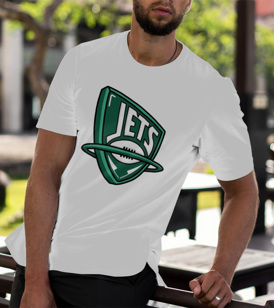 NFL X NBA Jets Logo Mash Combine T-Shirt