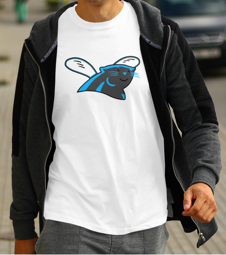 Panthers Hornets Hybrid Logo NFL NBA Mashup T-Shirt