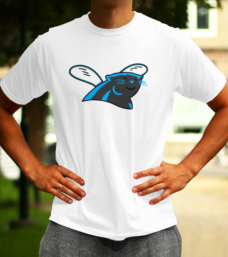 Panthers Hornets Hybrid Logo NFL NBA Mashup T-Shirt