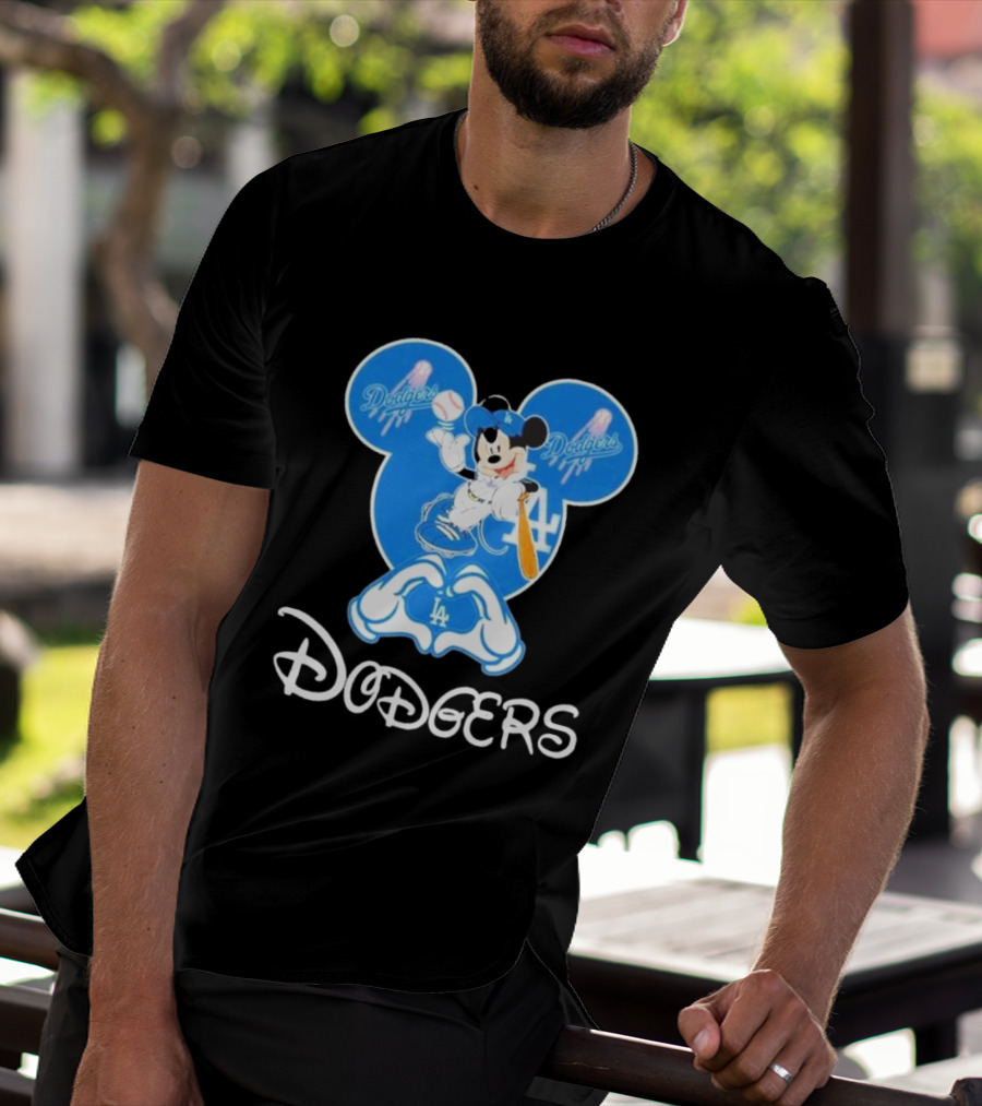 Disney Mickey Mouse Dodgers LA T-Shirt