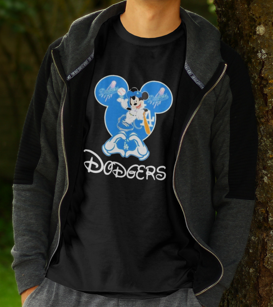 Disney Mickey Mouse Dodgers LA T-Shirt