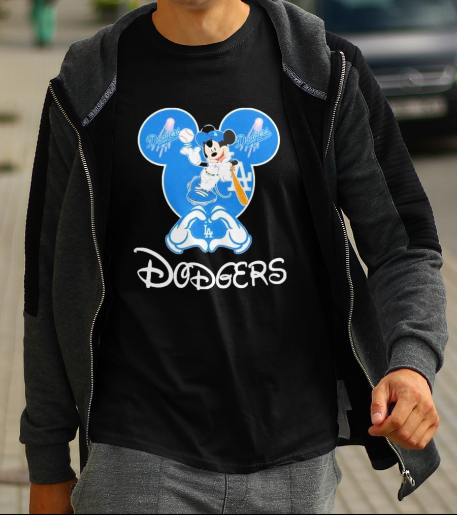 Disney Mickey Mouse Dodgers LA T-Shirt