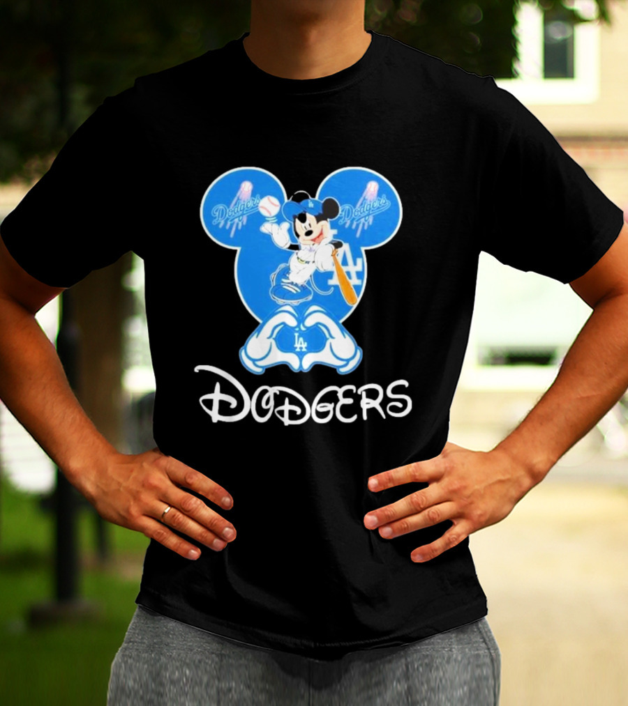 Disney Mickey Mouse Dodgers LA T-Shirt