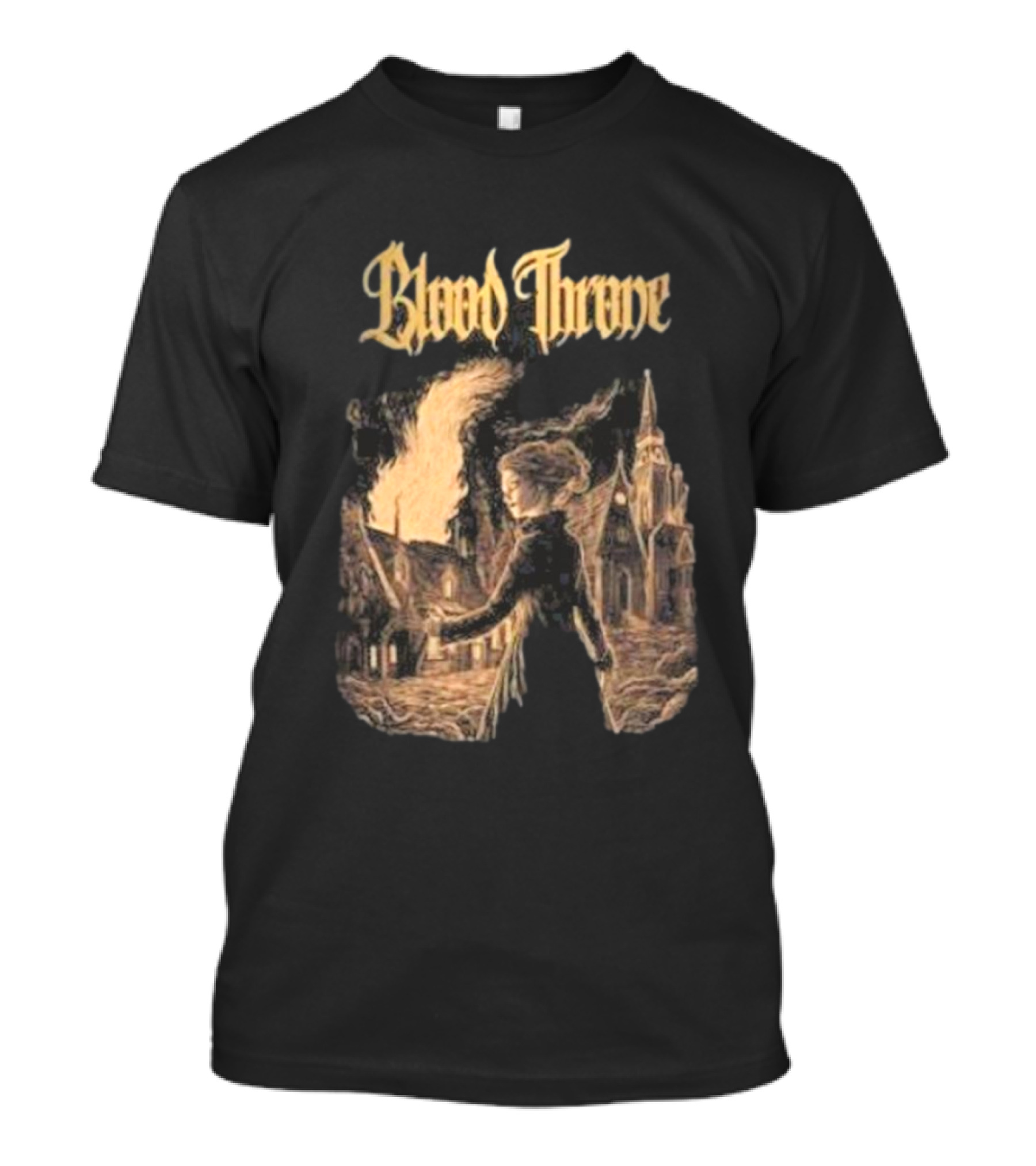 Blood Throne Arsonist Witch By Down Right Merch T-Shirt