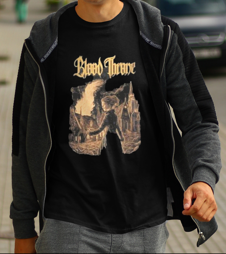 Blood Throne Arsonist Witch By Down Right Merch T-Shirt