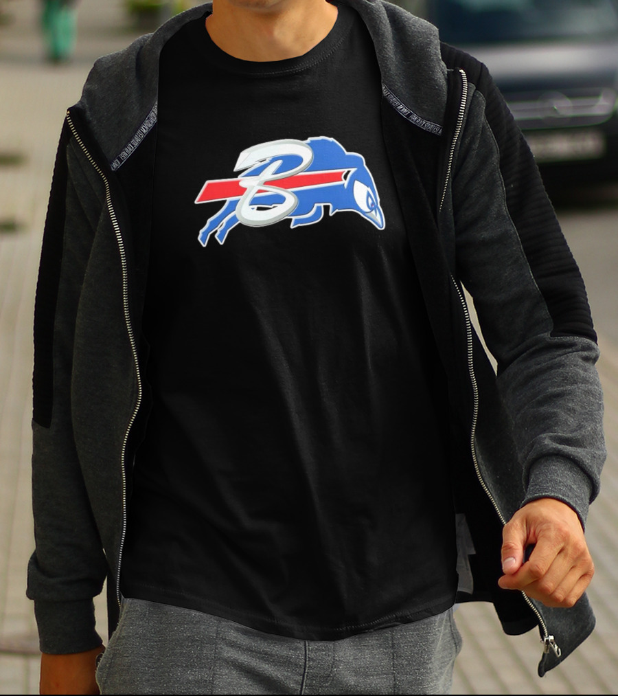 Buffalo Bills X Toronto Blue Jays Logo Mash NFL X MLB T-Shirt