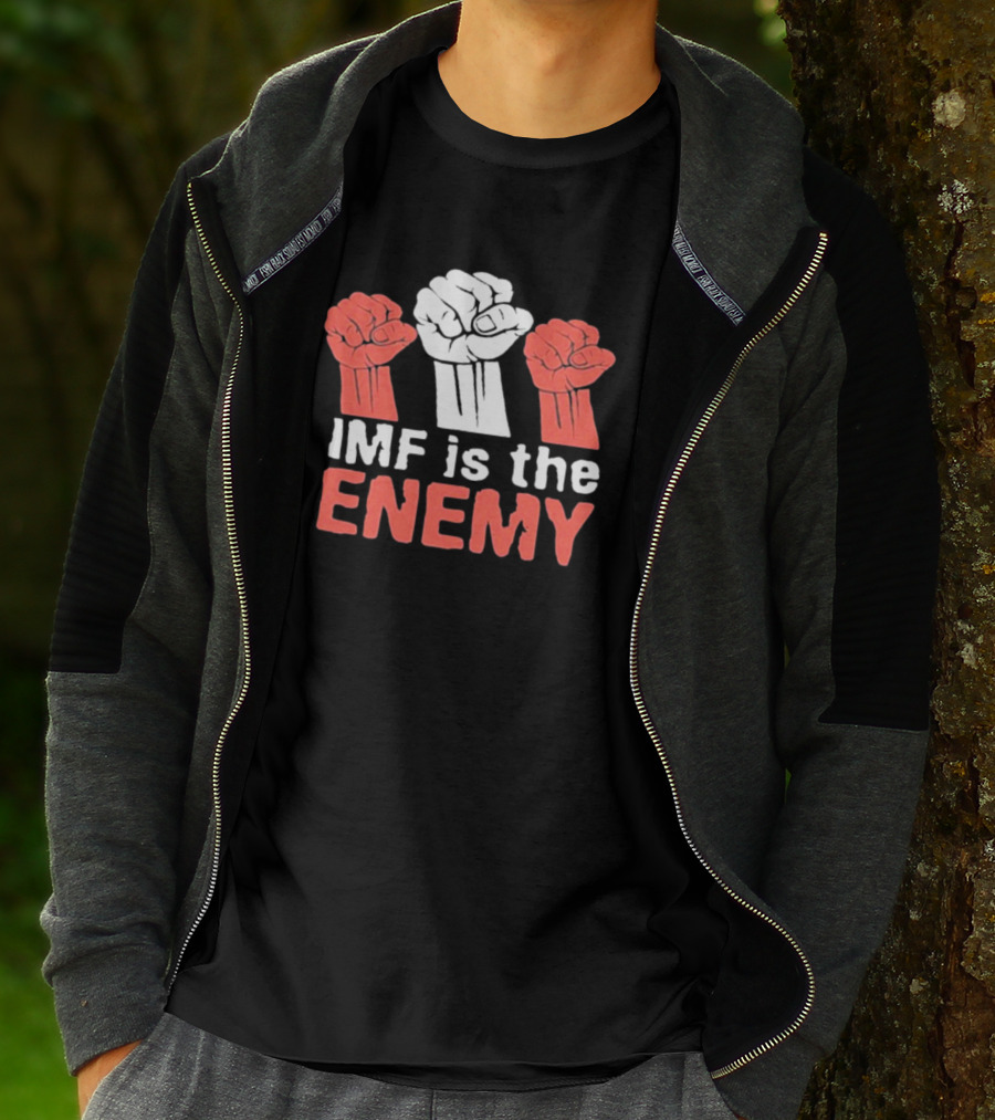 Cyprian Is Nyakundi IMF Is The Enemy Raised Fists Iconic Protest T-Shirt