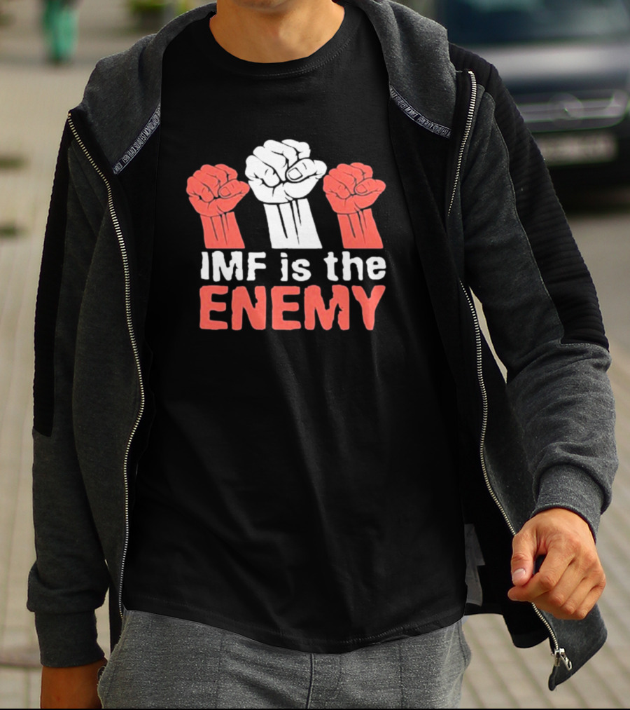 Cyprian Is Nyakundi IMF Is The Enemy Raised Fists Iconic Protest T-Shirt