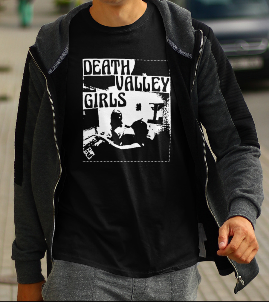 Death Valley Girls Monochrome Scene Arms Up T-Shirt