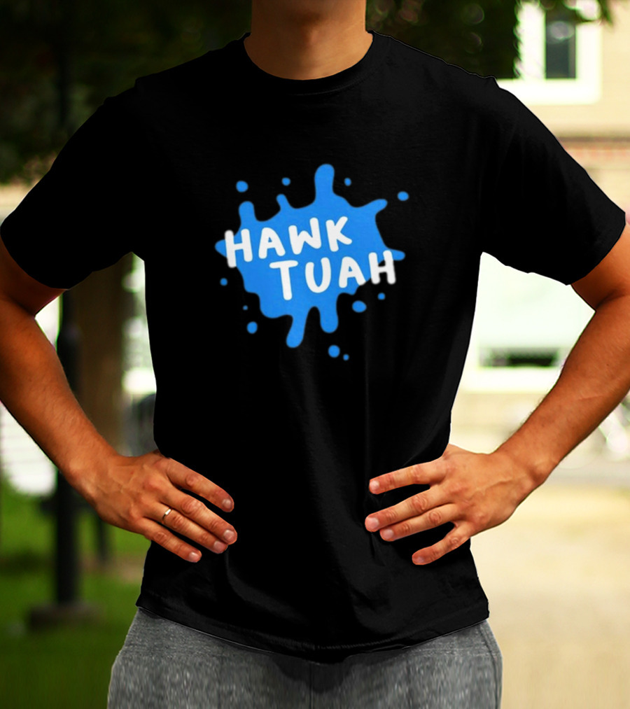 Hawk Tuah Donut Operator Silly Geese Splatter T-Shirt