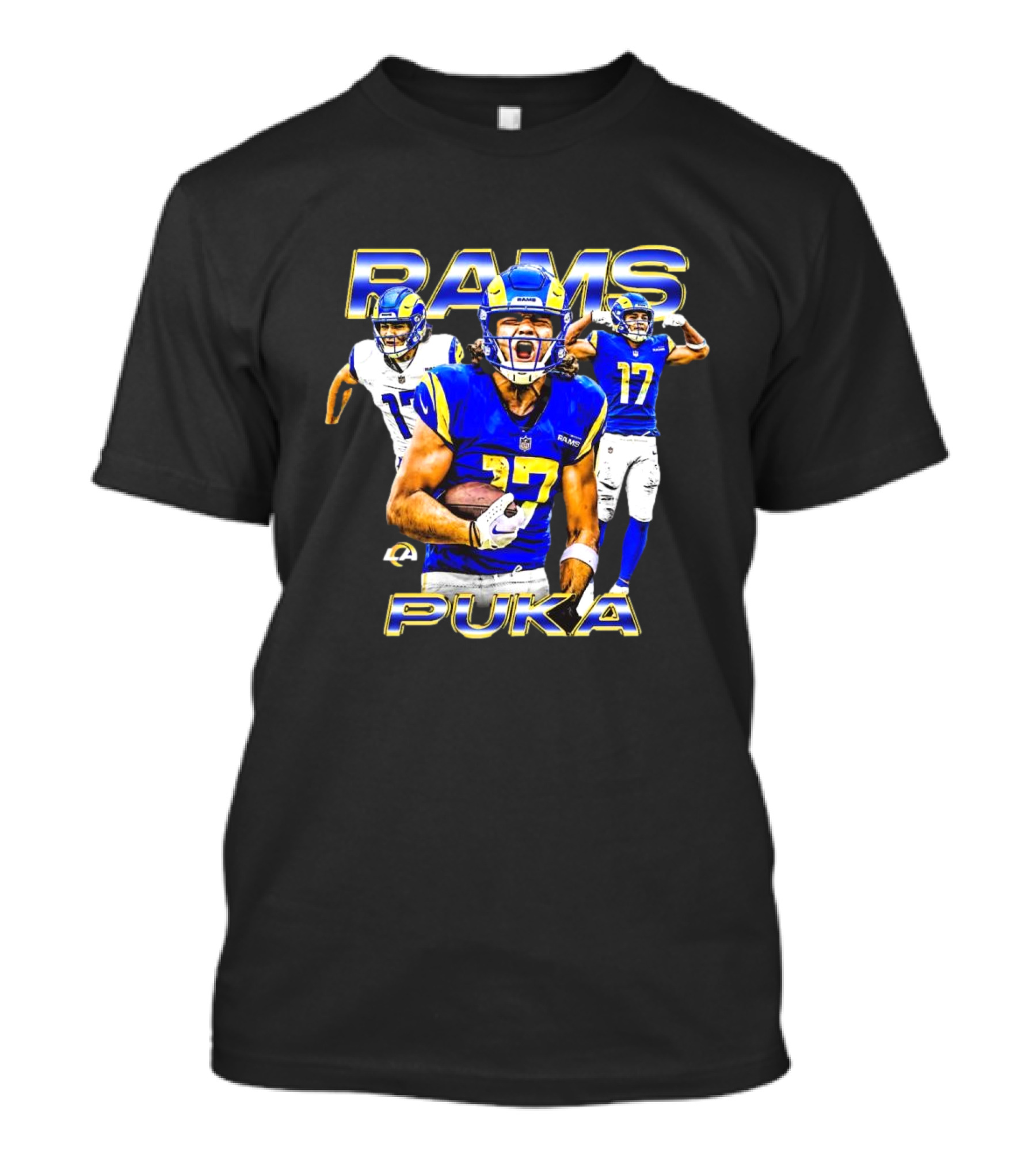 Rams Puka Nacua #17 Los Angeles Dynamic Football Star T-Shirt