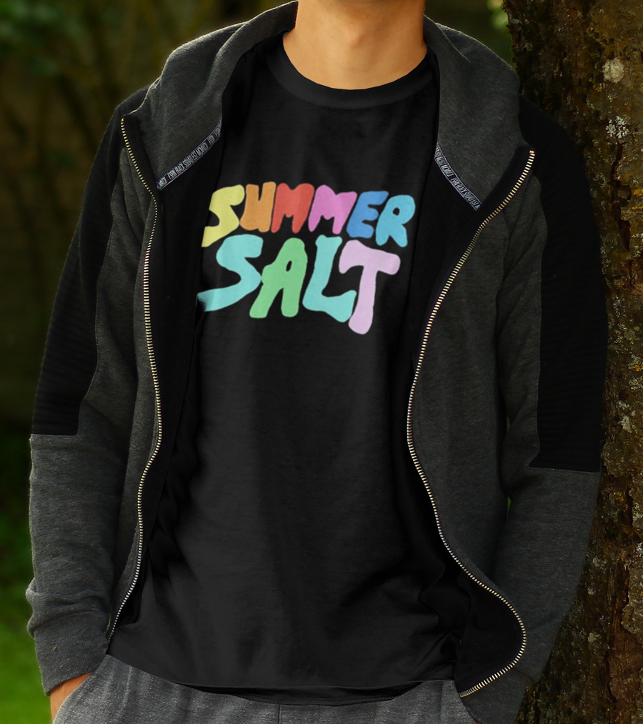 Summer Salt Colorful Rainbow Typography T-Shirt
