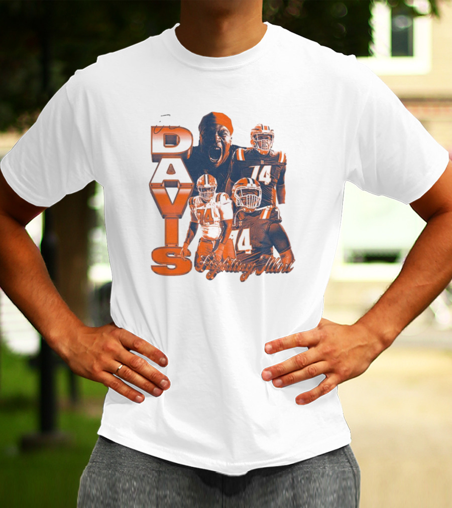 Davis Illinois Fighting Illini Week 6 74 14 T-Shirt