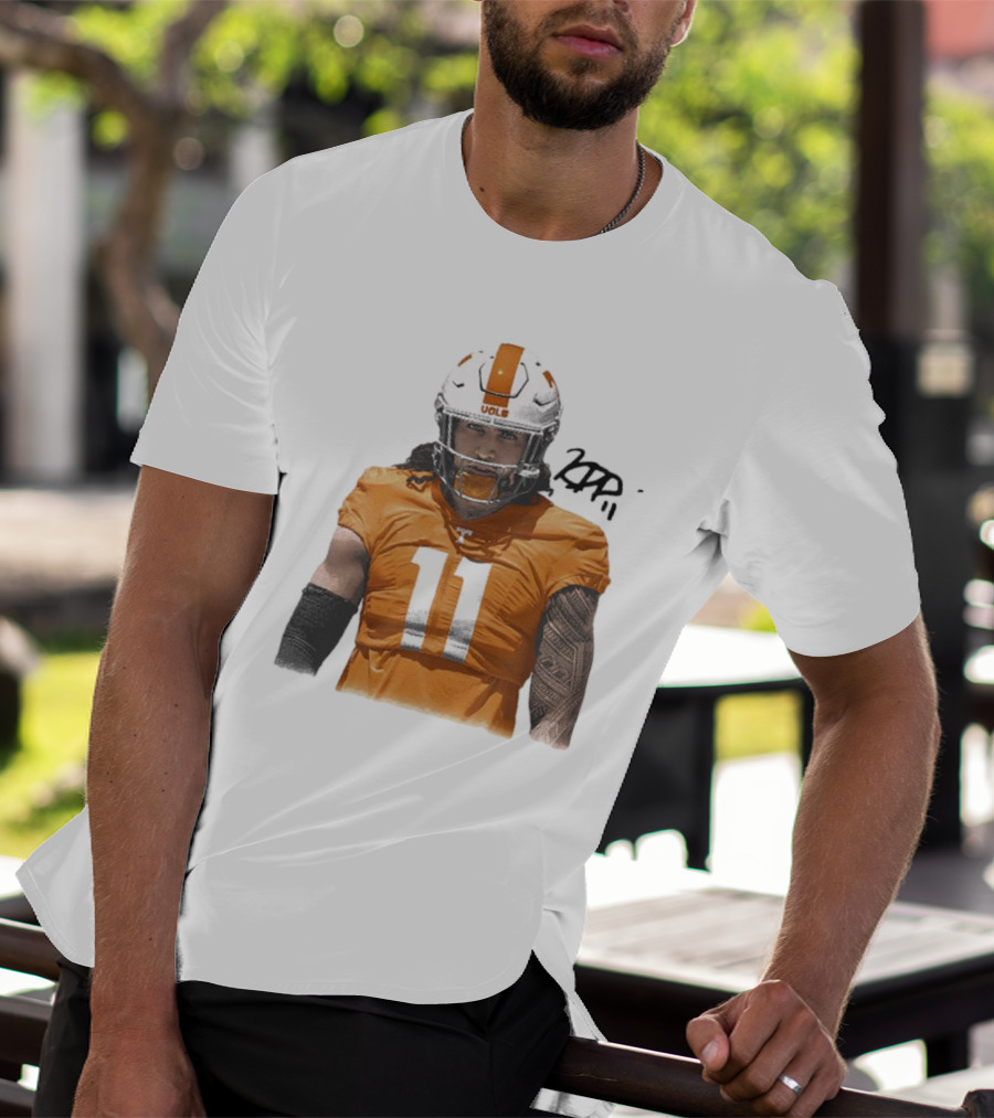 Keenan Pili Tennessee Vols NCAA Football Number 11 T-Shirt