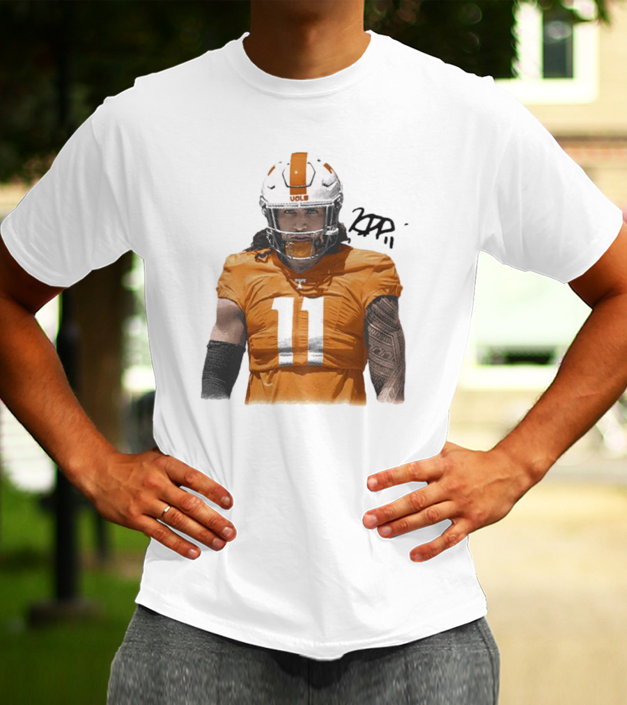 Keenan Pili Tennessee Vols NCAA Football Number 11 T-Shirt
