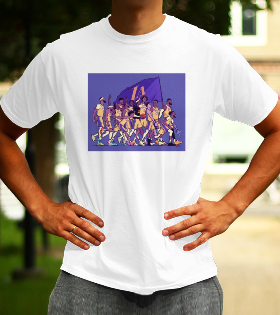 Los Angeles Lakers Walking Into The Playoffs Like NBA Team Players Together T-Shirt