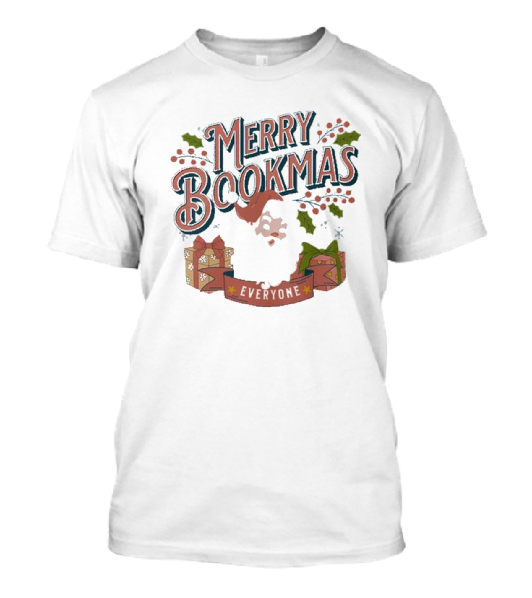 Merry Bookmas Everyone Christmas T-Shirt