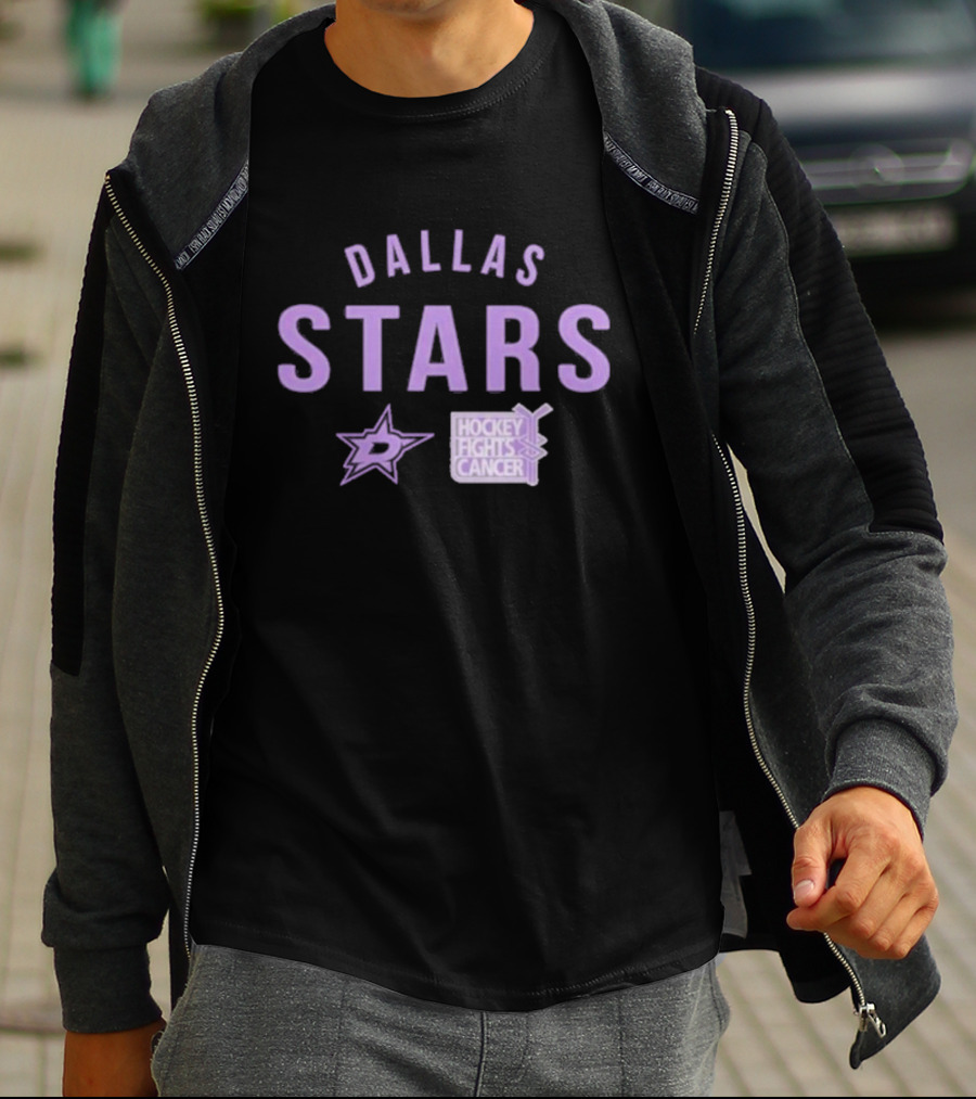 Dallas Stars Hockey Fights Cancer T-Shirt