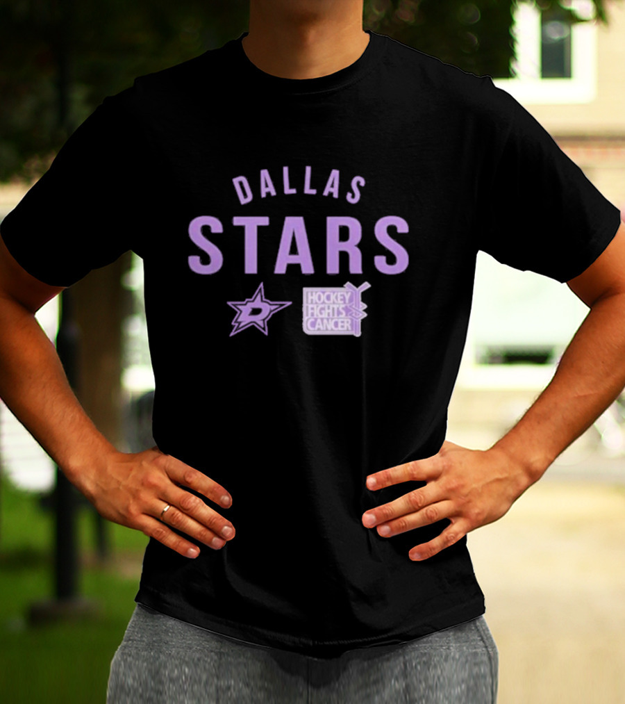Dallas Stars Hockey Fights Cancer T-Shirt