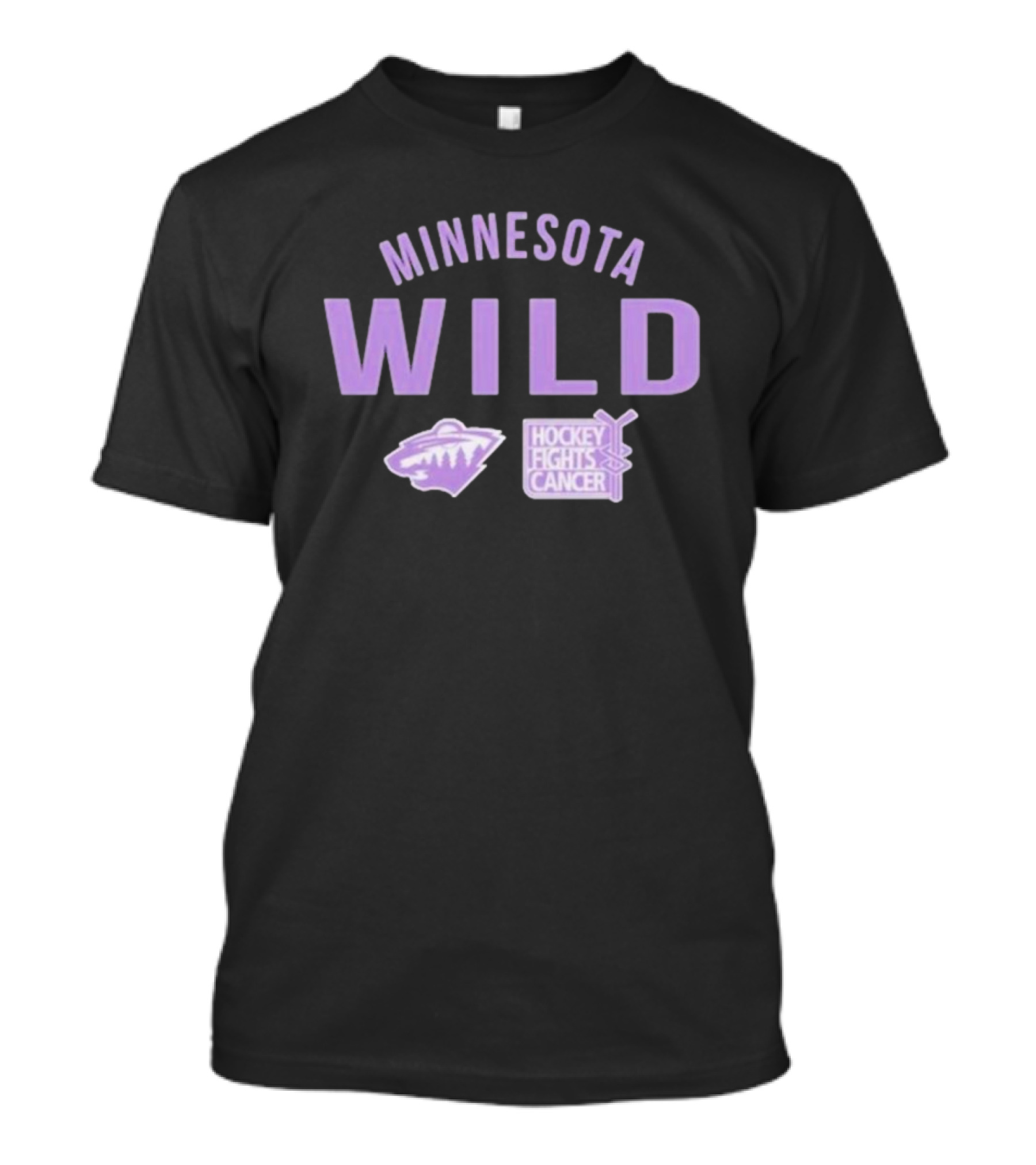 Minnesota Wild Hockey Fights Cancer T-Shirt
