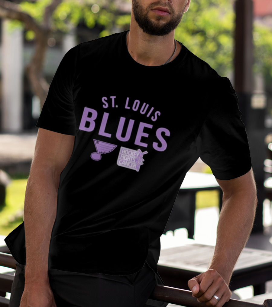 St. Louis Blues Hockey Fights Cancer Resilient Richmond T-Shirt