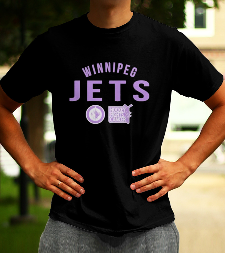 Winnipeg Jets Hockey Fights Cancer Richmond Resilient T-Shirt