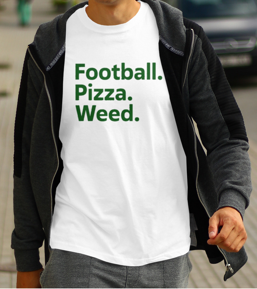 Dave Portnoy Football Pizza Weed Essentials T-Shirt