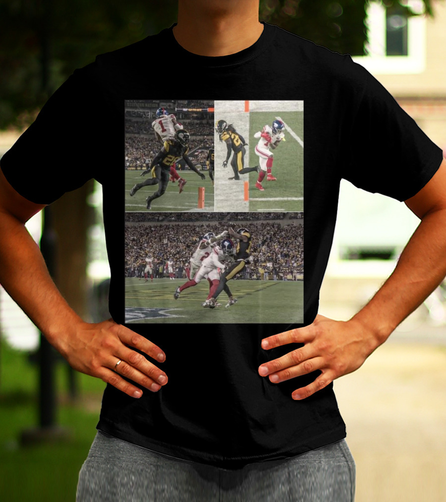 Malik Nabers George Pickens Both Close Scoring Touchdowns Football Moments T-Shirt