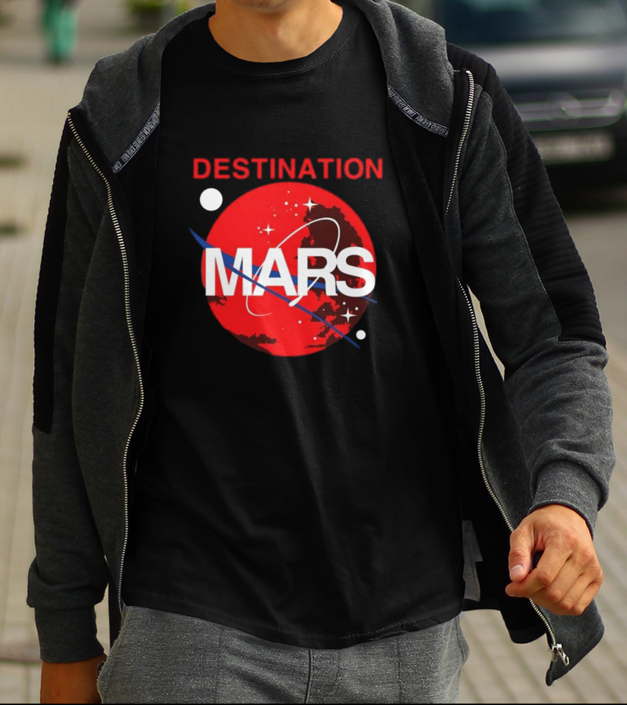 Buzz Aldrin Destination Mars NASA Space Exploration T-Shirt