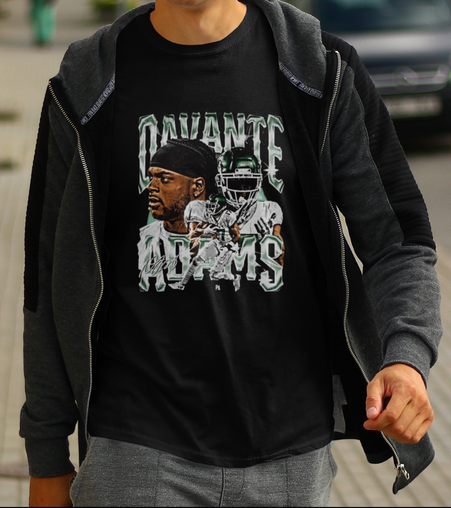 Davante Adams New York Jets Signature T-Shirt