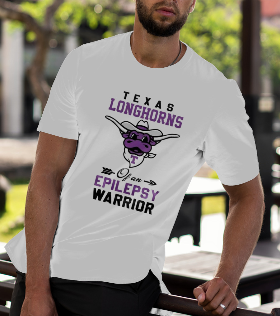 Texas Longhorns Epilepsy Warrior Cow Mascot T-Shirt