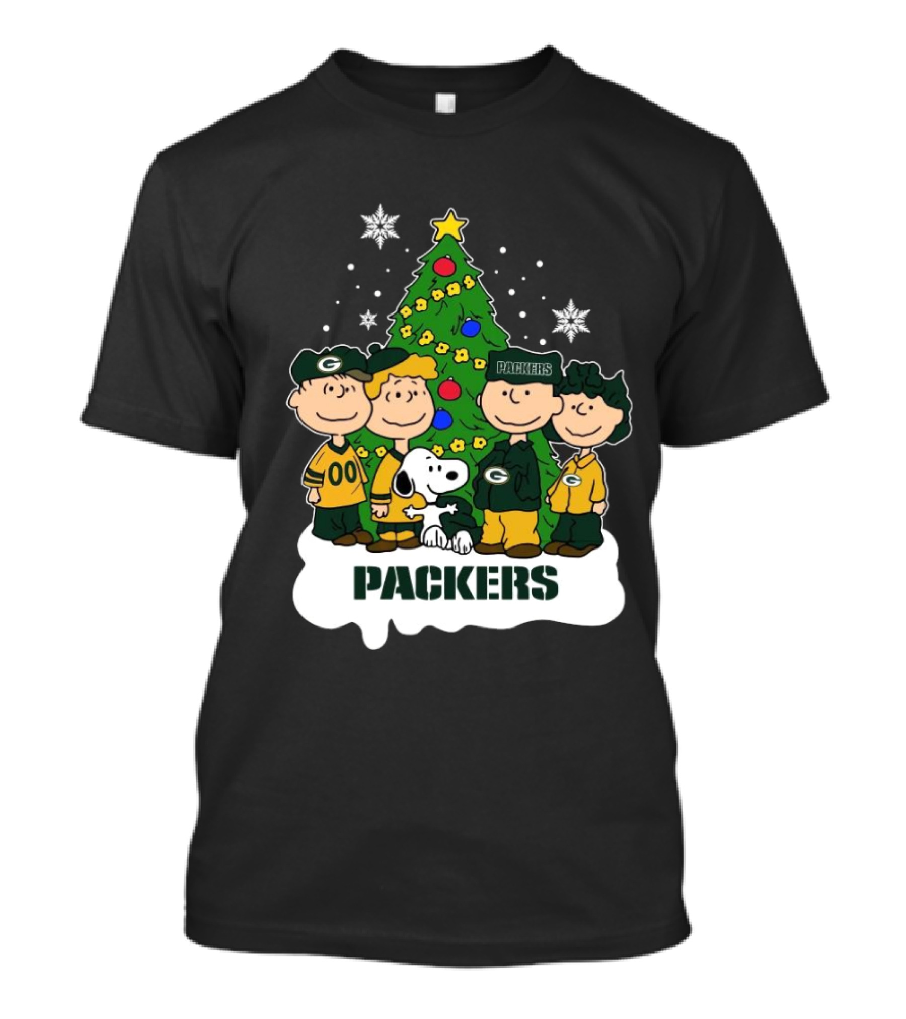 Snoopy The Peanuts Packers NFL Christmas T-Shirt